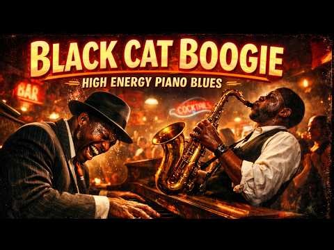 Black Cat Boogie - High Energy Piano & Sax Blues (Original)