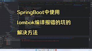 解决Java编译时无法使用lombok的setter和getter方法