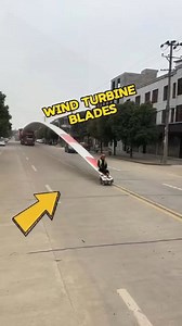 18M views · 76K reactions | Do you know how wind turbine blades are Transfered #technology #invention #amazingfacts #windturbine #blade #short | Mech ManiaX | Facebook