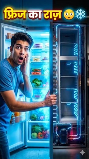 Fridge Ka Raaz!🤯Kaise Thanda Rakhta hai? #facts #shorts #ai #explained #viral #tech #knowledge