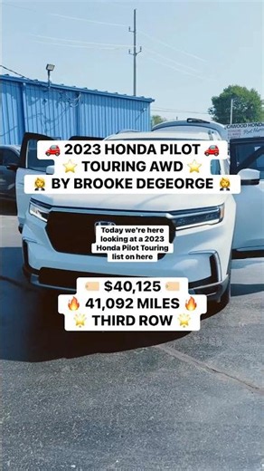 Brooke DeGeorge presents a 2023 Honda Pilot Touring Stock# PB037445A
