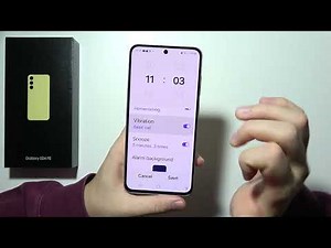 Samsung S24 FE: How to Set Up Alarm Clock