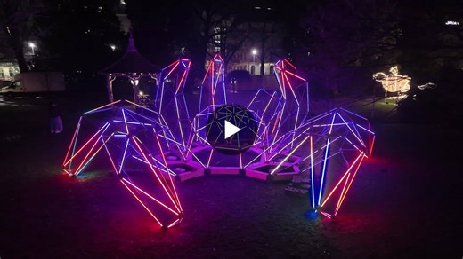 #led #lightinstallation #installation #kraken #madmapper #digitalart #digitalartist #contemporaryart #newmediaart #futureart #sculpture #lowpoly #instart #wireframe #new_media_art #art #artcuration… | Jérémy Oury