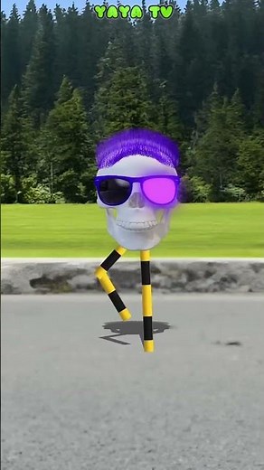 A strange skeleton railroad crossing that transforms into a fusion _合体変身してしまう変なガイコツ踏切 _Coffin dance