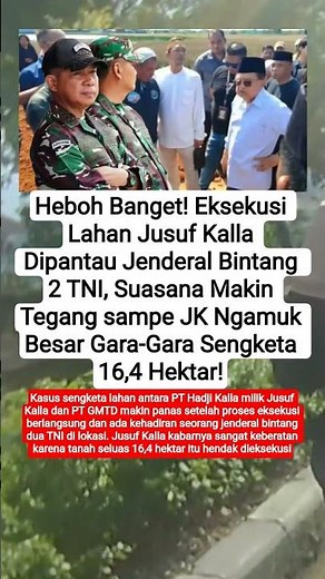 sengketa lahan antara PT Hadji Kalla milik Jusuf Kalla dan PT GMTD #shorts #viralvideo