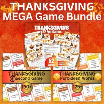 Fall Trivia Game Mega Bundle, Fun Autumn Trivia Quiz for Kids, teens, teachers