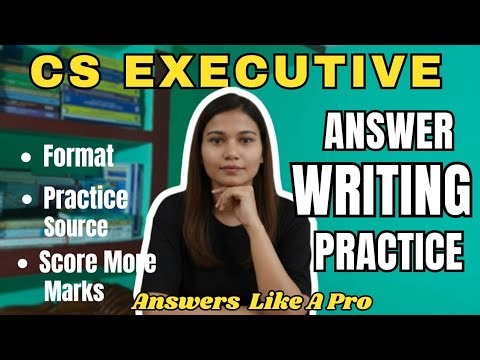 ANSWER WRITING PRACTICE | How to Start + Best Resources 📚✍️ #answerwritingsession #csexecutive#cs