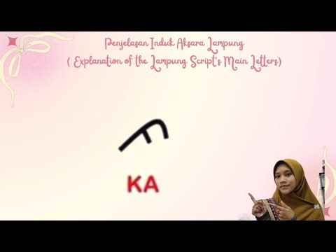 🌸✨“Belajar Aksara Lampung untuk Pemula | Basic Lampung Script Lesson (Bilingual)”✨🌸