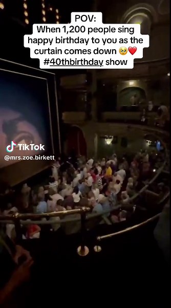 40th Birthday Celebration on Stage with Musical Theatre