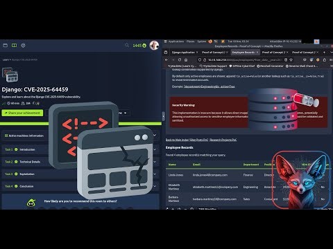 TryHackMe Django: CVE-2025-64459 - Full Walkthrough 2025