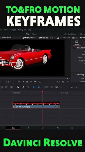 Learn KeyFrames | To & Fro Motion | Davinci | Davinci Resolve #davinciresolve #davinci