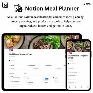 Notion Meal Planner Template: Grocery List, Recipe Organizer (digital Download) - Etsy Canada