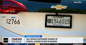 Nevada lawmakers considering bill allowing digital license plates