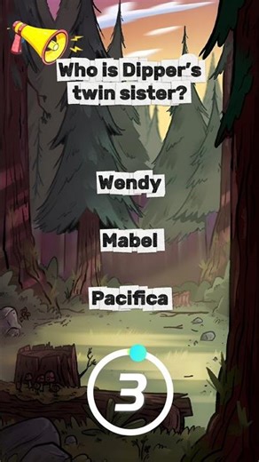 🌲 Gravity Falls Quiz 2 #shorts #gravity #gravityfalls #quiz #disney #dipper #mabel #animation