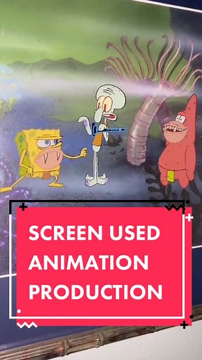 Screen Used Hand Painted Cels from Spongebob