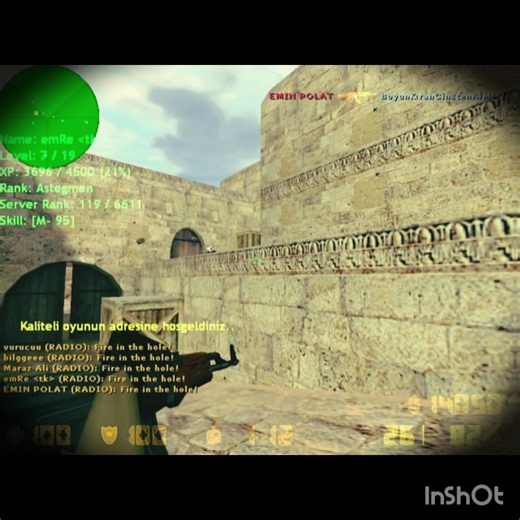 Cs 1.6 Pro Publıc 5 kils Ay yıldız Online Server #csgo #cs2overpass #cs2 #gamer