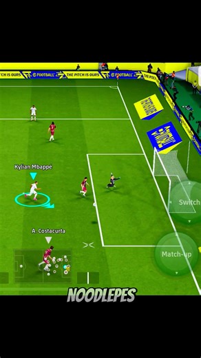 When scoring is impossible ☠️😈#pesmobile #efootball #pes #efootball2024 #football #Efootball mobile