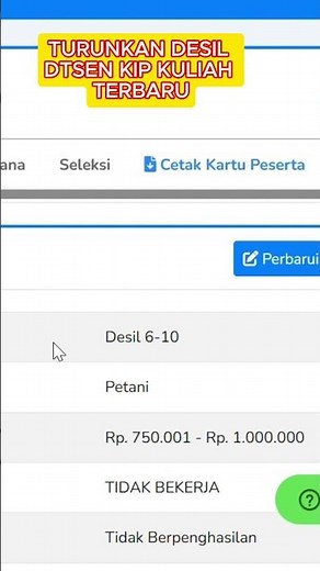 Turunkan Desil DTSEN KIP Kuliah Terbaru!