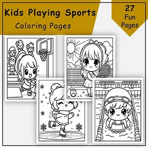 Sports Coloring Pages for Kids: Different Types of Sports to Color