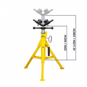[Hot Item] Welping Hot Selling 23 to 42 1/2 Inch Height Adjustable HDPE Pipe Jack Stand for 1/2"-12" Pipes Supporting