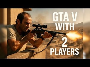GTA V Splitscreen Cooperative Multiplayer Mod - Sniping Some Coyotes Mission