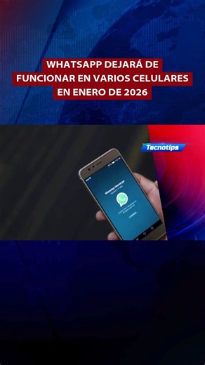 El Noticiero Televen on Instagram: "#Tecnotips | La plataforma de mensajería instantánea WhatsApp anunció que dejará de funcionar en varios dispositivos móviles a partir del 15 de enero de 2026, debido a las actualizaciones de la aplicación. iPhone que perderán compatibilidad: 📱 iPhone 5 📱 iPhone 5c 📱 iPhone 5s 📱 iPhone 6 📱 iPhone 6 Plus Modelos Android que dejarán de soportar WhatsApp: 📱 HTC One M8 📱 Samsung Galaxy Note 2 📱 Samsung Galaxy S3 📱 Samsung Galaxy S4 mini 📱 LG G3 📱 LG Opti