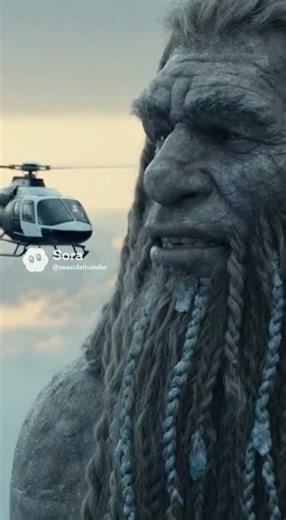 Giant Speaks to Helicopter Crew Mid-Air Caught on Camera