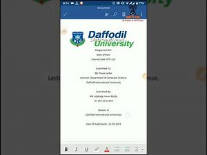 How to make your own assignment cover page using Android Microsoft Word...