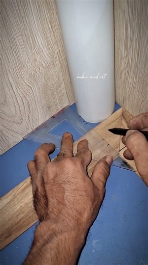 How to Scribe Wood Around a Pipe Perfectly Every Time #shorts