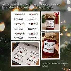 Homemade Gifts, Jam Printable Layout | Christmas Stickers | Christmas Stickers | Handmade Gift Idea, Advent Season - Etsy