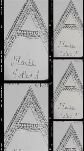 "A" letter Mandala Art 🎨#art #drawing #mandala #MadebyAA