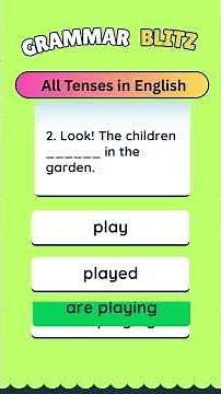 All Tenses in English Quiz || Ultimate Grammar Challenge