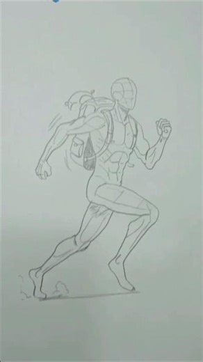 How to Draw Backpack Running Pose 🎒 🎨Tutorial🎨