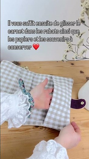 J’ai cousu un protège carnet de santé personnalisé unique 🌸