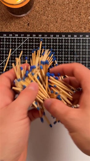 Sam on Instagram: "I created Art using FIRE! 🔥 In Episode 16/24 I Combined one line Art with fire-Art. For this artwork I used many Matches, scraped of the flammable part, placed it on the line and set in on fire! This artwork is inspired by @clementchaye What do you think of this art style? Tomorrow the viral art style is on the line. #art #artchallenge #artwork #fireart #matchesart"