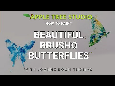 Butterfly Brusho Art Lesson For Beginners with Joanne Boon Thomas