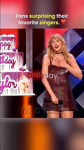🥹❤️ Fans Surprising Their Favorite Singers #taylorswift #sabrinacarpenter #shorts #concert #fans