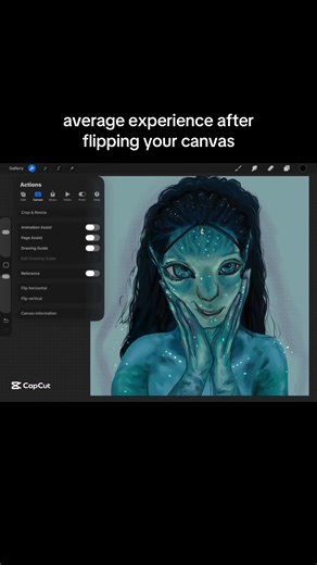 i should’ve just flipped it earlier into the process #digitalart #relateable #avatar #tsireya