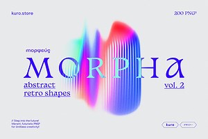 Morpha Retro Gradient Texture Vol.2, a Texture Graphic by kuro