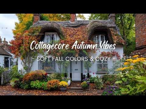 Cottagecore Autumn Vibes in a Tiny English Cottage | Soft Fall Colors & Cozy Home Tour
