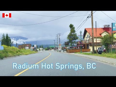 Radium Hot Springs British Columbia Canada 🇨🇦 4K Drive