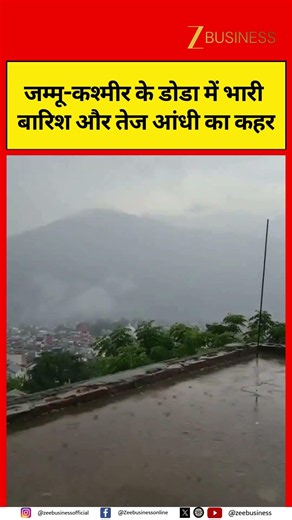 Heavy Rain and Strong Winds Hit Jammu & Kashmir’s Doda District