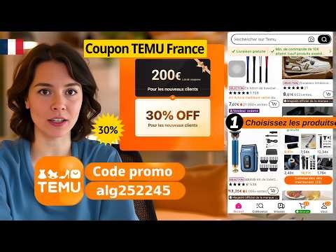 Code promo TEMU 2026 💸 -200€ de réduction + offre première commande !