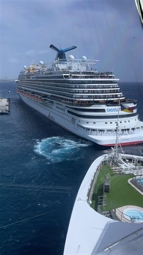 BIG SHIP ARRIVED 🛳️ #cruiseship #cruise #seaman #carnival #shorts #shortsvideo #shortsfeed #reels