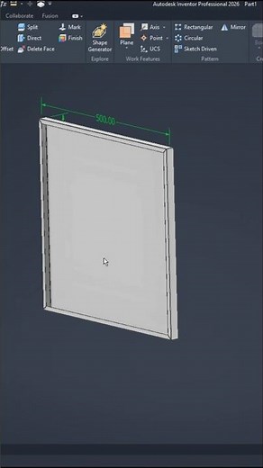 🔥 Autodesk Inventor 2026 Sheet Metal Design in Seconds! #shorts #shortsfeed #shortsvideo