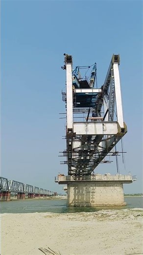 cantilever erraction work railway construction bridge