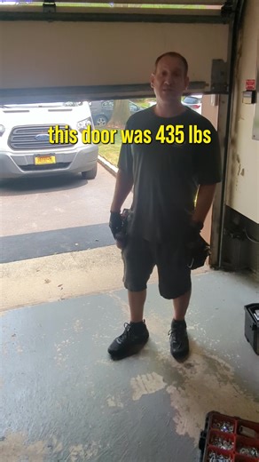 14K views | This garage door is HUGE! A 435lb door needs extra reinforcement to run smoothly. | Precision Door Service of Central Arkansas | Facebook