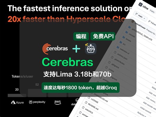 Cerebras推出免费高效AI API，力拼Groq