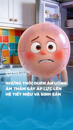 NHỮNG THÓI QUEN ĂN UỐNG ÂM THẦM GÂY ÁP LỰC LÊN HỆ TIẾT NIỆU VÀ SINH SẢN Nhiều thói quen tưởng bình thường nhưng lặp lại mỗi ngày có thể khiến cơ thể quá tải. 👉 Xem ngay để kịp điều chỉnh. #BEEMEDIC | BEE MEDIC
