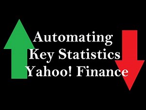 How to automate Key Statistics from Yahoo! Finance